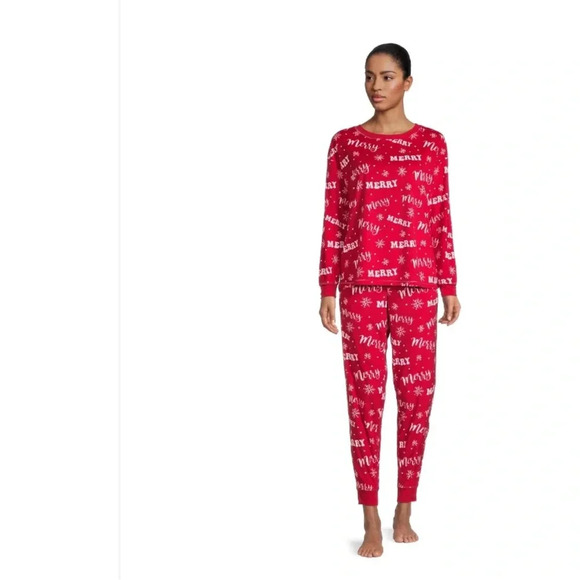 Holiday Time Christmas Family Matching Pajamas Set Red Cartoon Winter Size L/XL - Picture 15 of 15